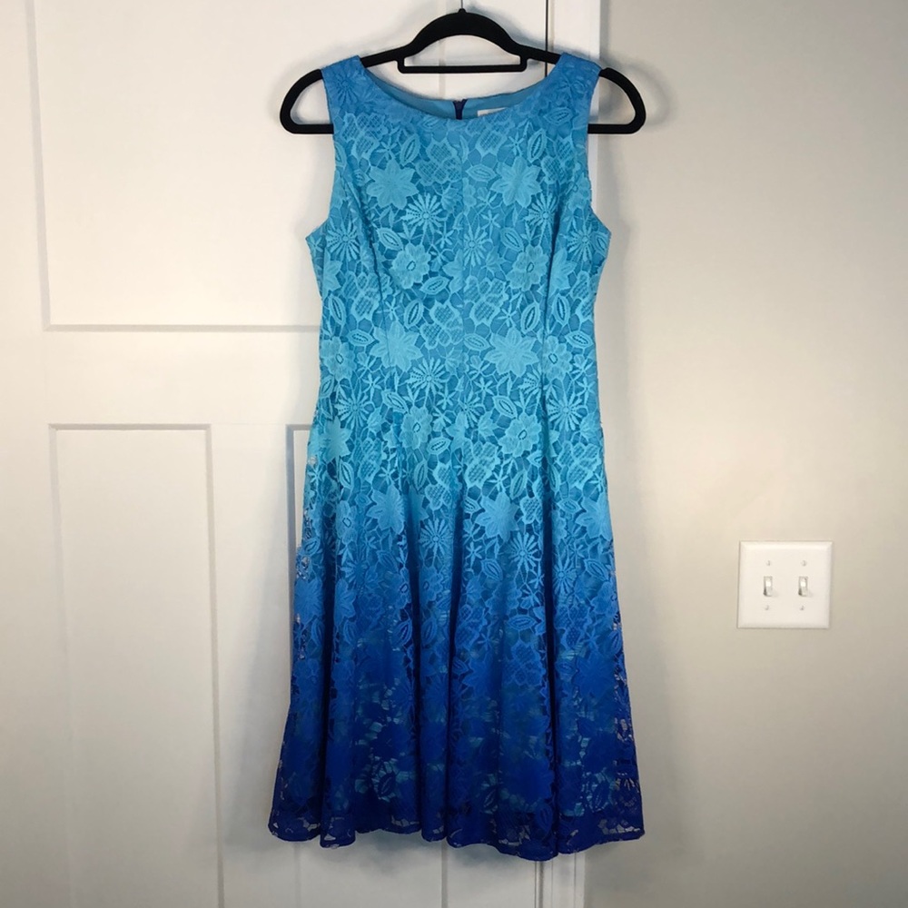 Beautiful ombré sleeveless summer dress EUC size 8